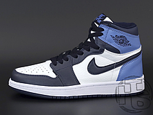 Чоловічі кросівки Air Jordan 1 Retro High Obsidian UNC White Blue 555088-140, фото 2