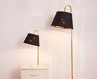 Настольная лампа с абажуром черная Levistella 9192089 BK
