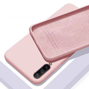 Чохол Silicone Case Full для Samsung Galaxy A21 A215 pink (самсунг галаксі а21)