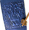 Чохол для ключів великий синій Лев, фото 2