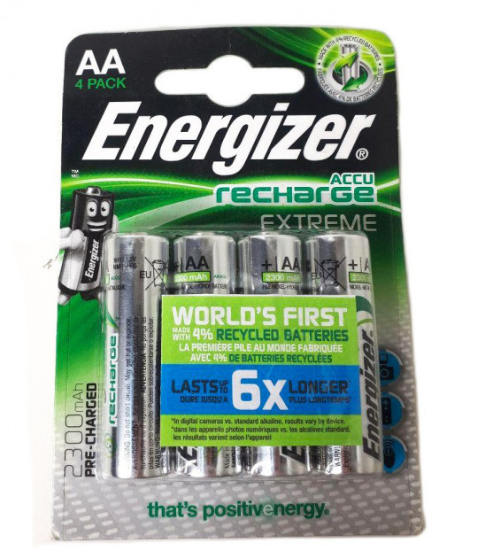 Аккумуляторы 4 шт Energizer HR6 AA 2300 mAh