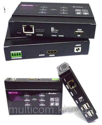 03-03-172. HDMI EXTENDER: передавач (TX) + приймач (RX), 4K + KVM + USB Hub x4, HSV5631