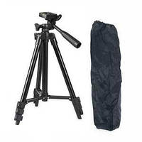 Штатив для фотоаппарата трипод TRIPOD 3120A + чехол Чёрный