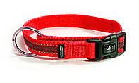 Ошейник для собак нейлоновый 65-75 см Croci Hiking Antishock красный