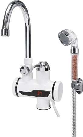 Нагрівач води з LCD-дисплеєм KALTA-3 + душовий комплект FALA 75923 (Польща), фото 1