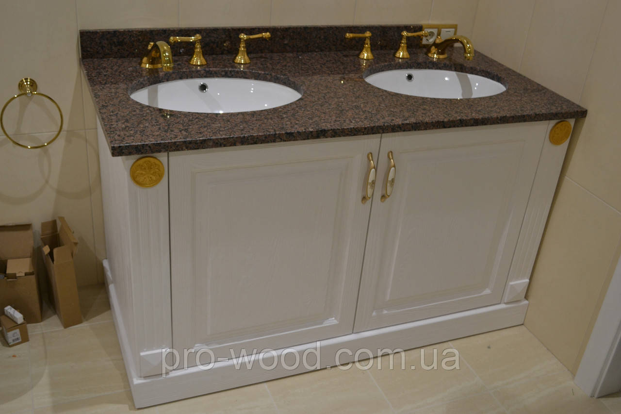 Комод під умивальник у ванну кімнату класичний дизайн, фото 1