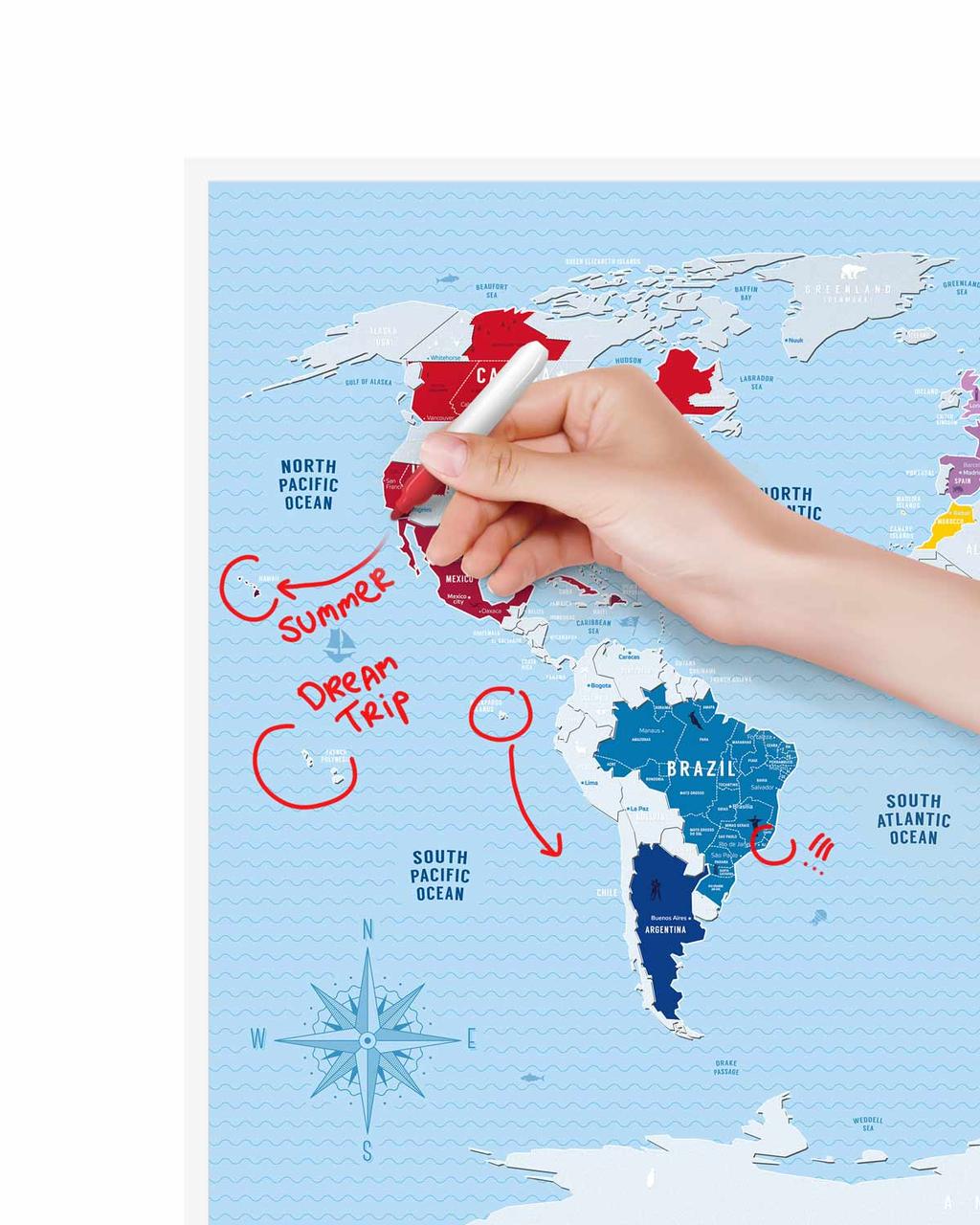 Скретч Карта Мира Travel Map® Silver World - фото 9 - id-p1257409181