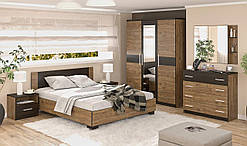 Набір для спальні 3Д Вероніка (Мебель-Сервіс) дуб апріл/дуб самоа+венге