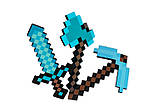 Піксельний Алмазний набір збирача Minecraft CollectorSet (Меч Кірка Сокира), фото 3