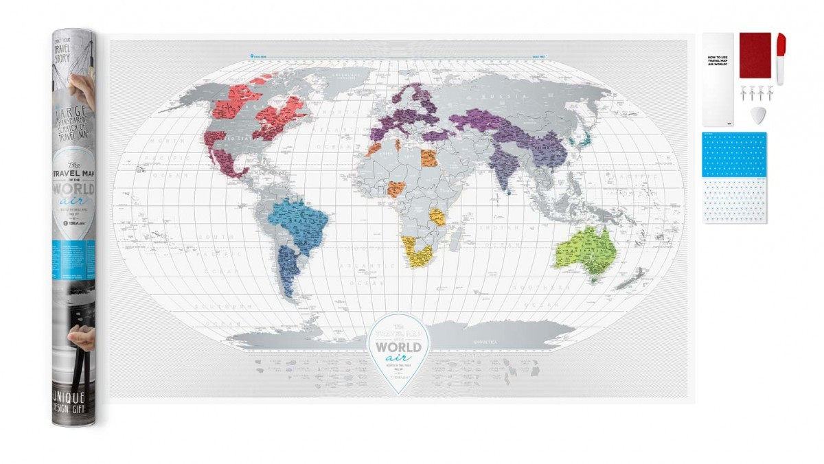 Скретч Карта Мира Travel Map® AIR World - фото 1 - id-p1257448275