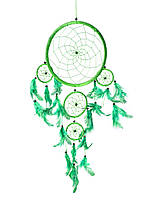 Ловец снов зеленого цвета диаметр 22 см