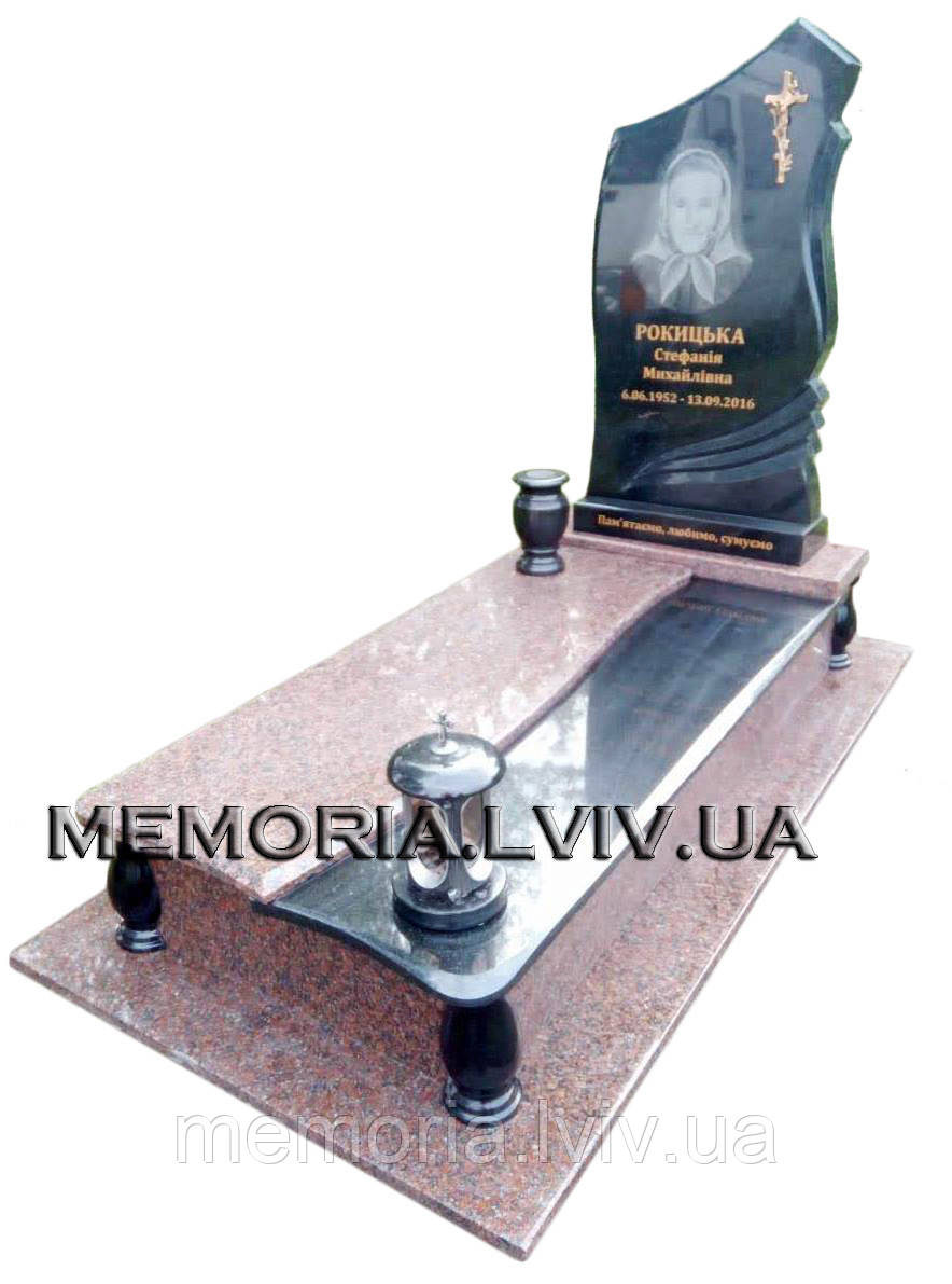 Одинарний гранітний пам'ятник 1182