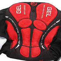 Велокістюм X-Тiger XM-CT-01302 Red 4XL кофта з довгим рукавом штани для велосипедистів 3 шт., фото 6