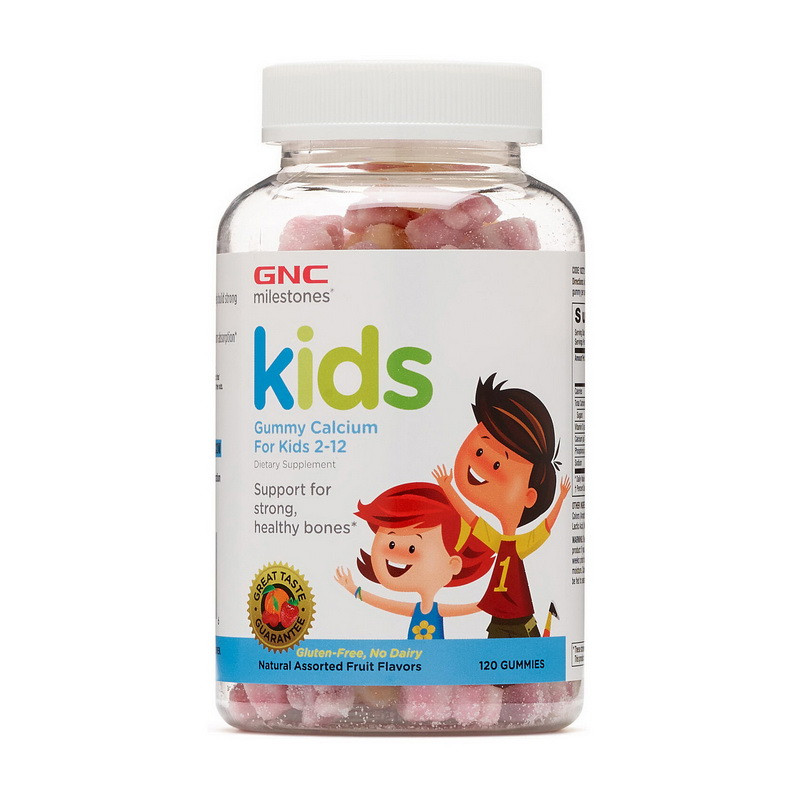 Кальцій Д3 для дітей GNC Kids Gummy Calcium For Kids 2-12 120 жевачек