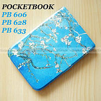 Протиударний жіночий чохол обкладинка Сакура для Pocketbook 606, 628 Touch Lux 5, 633 Color Moon