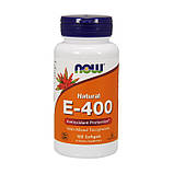 Натуральний вітамін Е NOW Foods Natural E-400 100 гел капс, фото 3