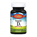 Вітамін Д 2000 Carlson Labs Vitamin D3 2000 IU 120 гельових капсул, фото 3