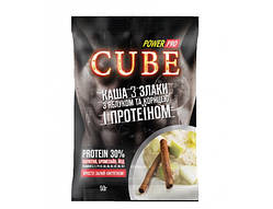 Замінник харчування Power Pro CUBE каша 3 злаки 50 г з яблуком та корицею