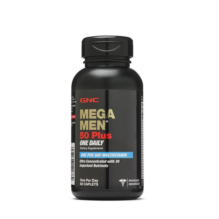 Вітаміни і мінерали для чоловіків GNC Mega Men 50 Plus Once Daily 60 таб