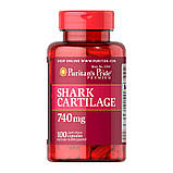 Для суглобів Puritan's Pride Shark Cartilage 740 mg 100 кап, фото 5