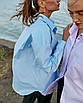 Сорочка жіноча блакитна oversize WOOLBOOK, фото 4