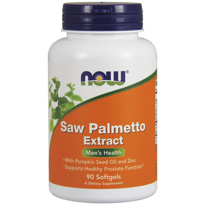 Со Пальметто NOW Foods Saw Palmetto Extract 90 гелевих капсул