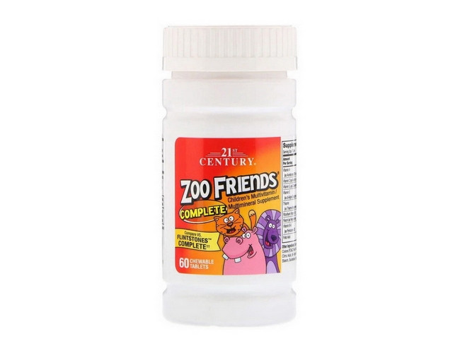 ZOO Friends Childrens Multivitamin 60 chewable tabs