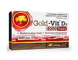 Вітамін Д 4000 OLIMP Gold-Vit D3 Fast 4000 30 таблеток, фото 3