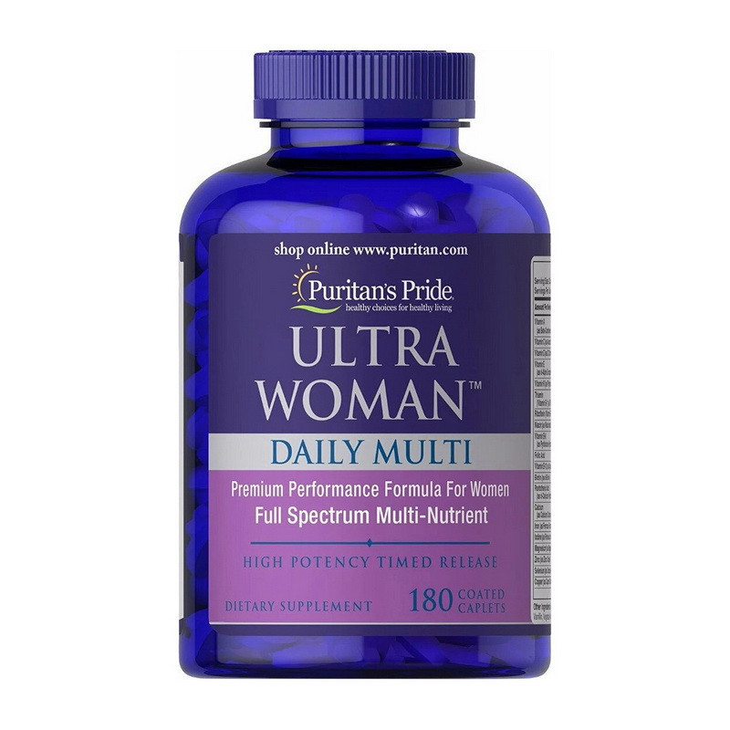 Вітаміни для жінок Puritan's Pride Ultra Woman Daily Multi Time Release 180 таб