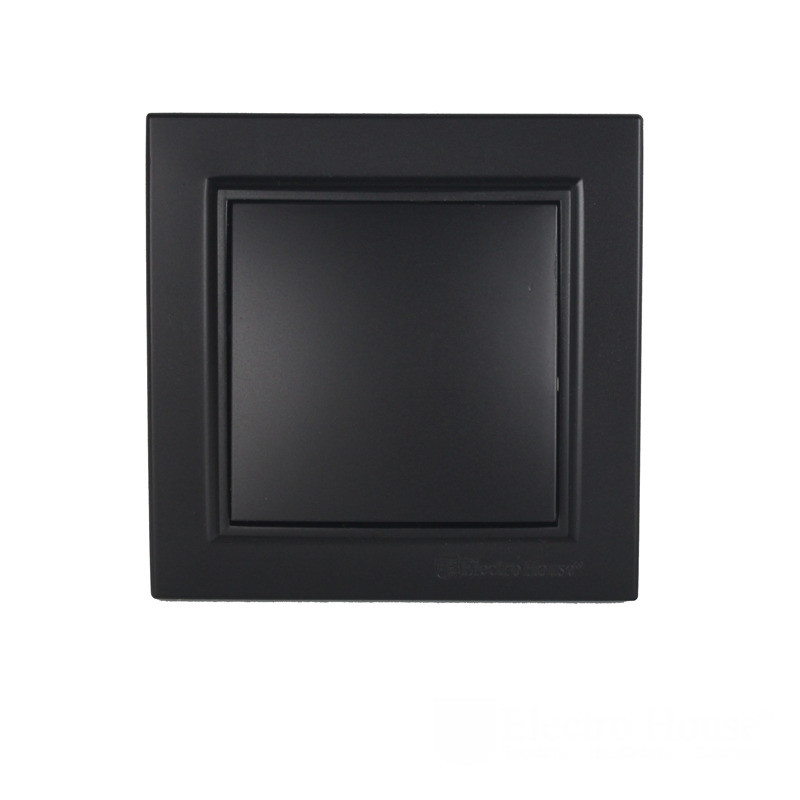 ElectroHouse Вимикач Бездоганний графіт Enzo IP22, фото 1