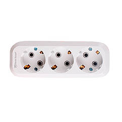 ElectroHouse Колодка 3 гнізда з заземленням