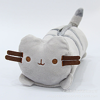 Пенал Косметичка Кошка Пушин Pusheen LITZY 1 отделения 240*100 мм серый