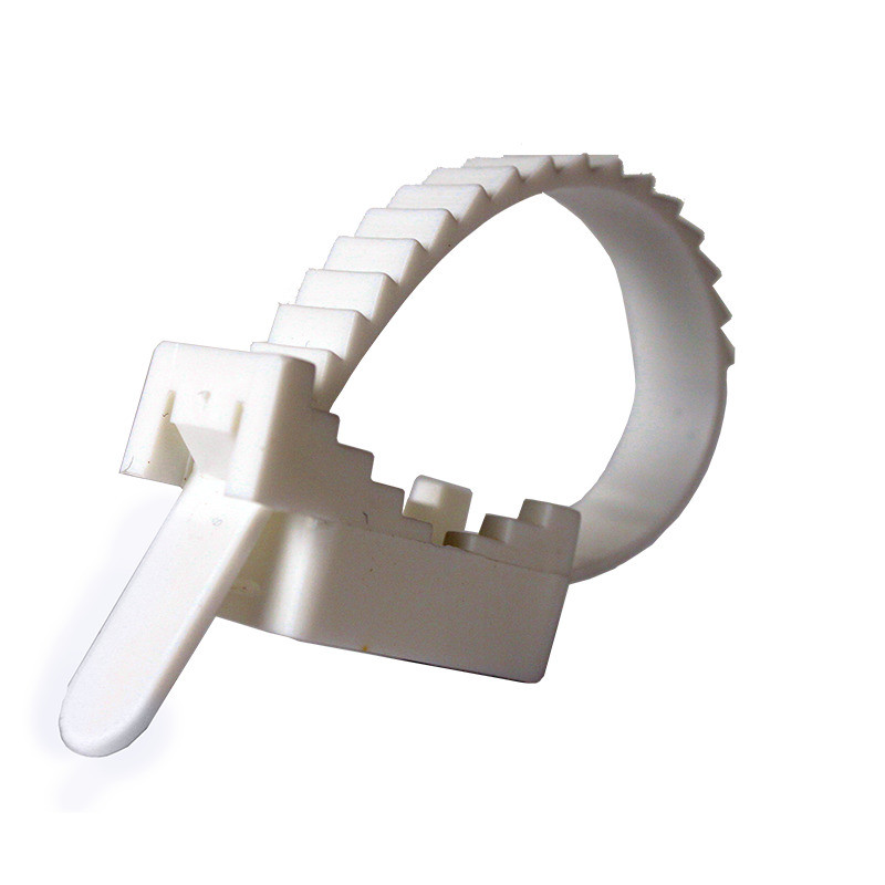 ElectroHouse Кріплення ремешковый EH-L100D25 Ø 25мм Ø отв. 4 мм білий 100 шт., фото 1