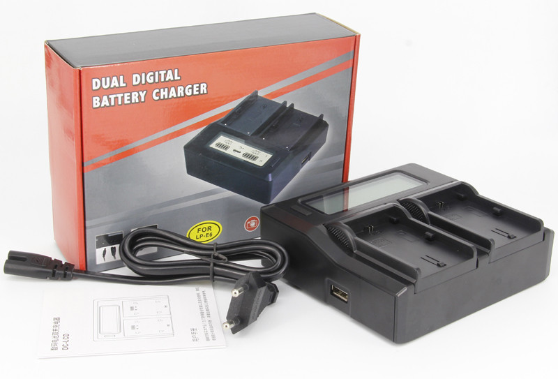 Профессиональное зарядное устройство J-DC-LCD для SONY A7 III, A7 IV, A9, A6600 (аккумулятор NP-FZ100) - фото 1 - id-p1257534376