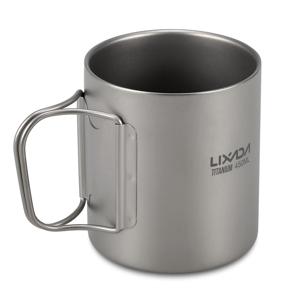 Титановий термокухоль туристичний Lixada 450 ml.
