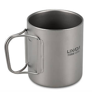Титановий термокухоль туристичний Lixada 450 ml.