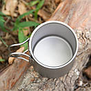 Титановий термокухоль туристичний Lixada 450 ml., фото 9