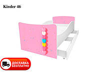 Детская кровать Kinder 46 Love, с ящиком для белья