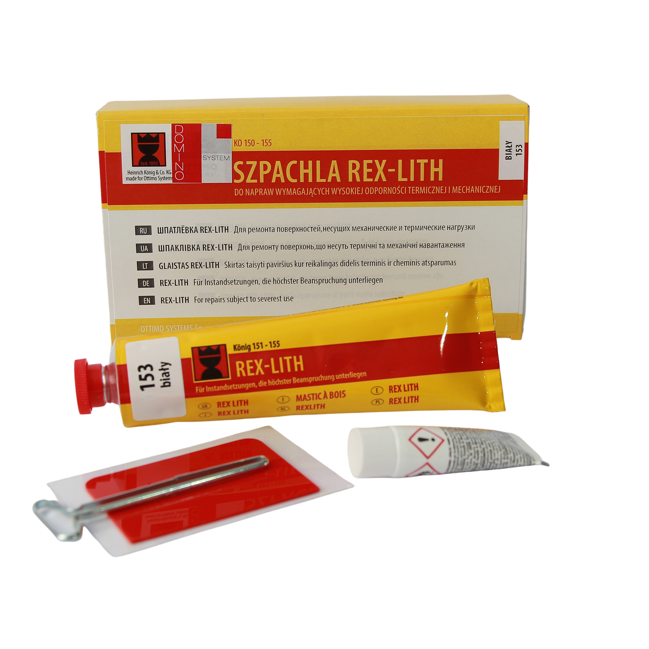 Шпаклівка двокомпонентна "Rex Lith", 150 г