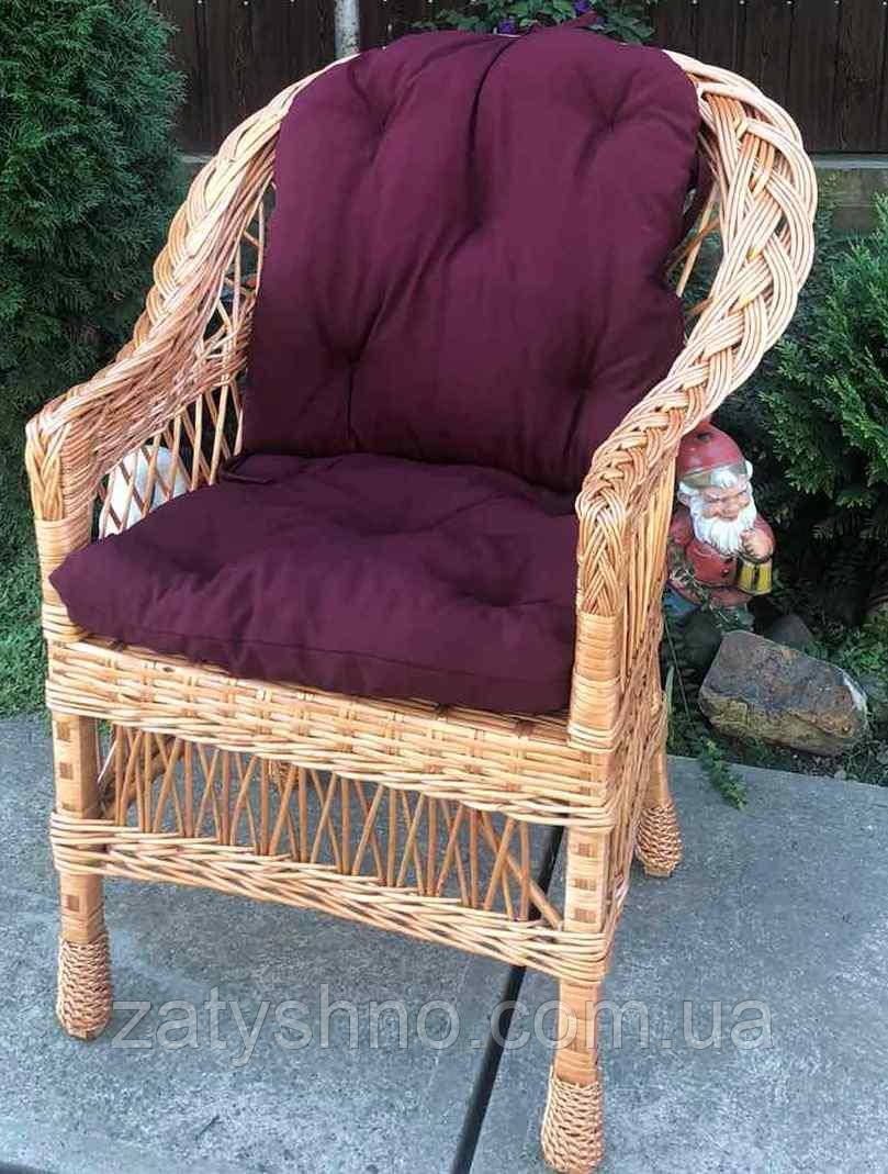 Кресло из лозы плетеное на балкон - фото 5 - id-p1257614603