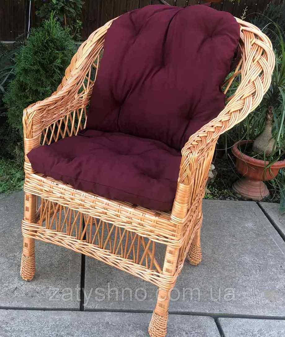 Кресло из лозы плетеное на балкон - фото 7 - id-p1257614603