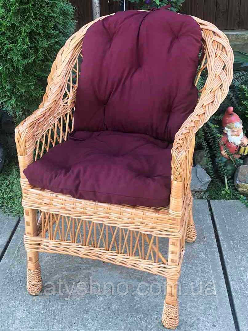 Кресло из лозы плетеное на балкон - фото 3 - id-p1257614603