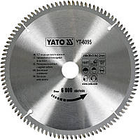 Пильный диск по алюминию Yato YT-6095