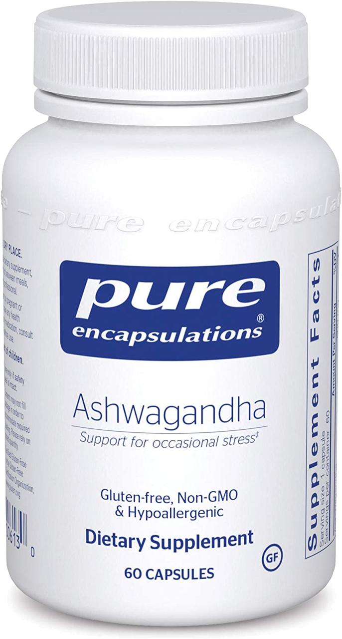 Pure Encapsulations Ashwagandha / Ашваганда адаптоген 60 капс