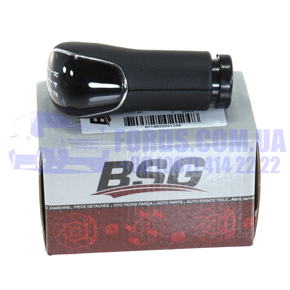 Рукоятка лаштунки FORD FIESTA/FUSION/CONNECT 2001-2013 (Чорна Шкіра) (1151765/2S6R7217AC/BSG30-465-017) BSG