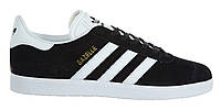 Чоловічі Кросівки Adidas Gazelle "Black White" - "Чорні Білі" (Копія ААА+)