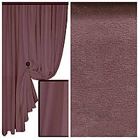 Ткань для штор портьер и декора велюр софт цвет сливовый