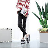 Тапочки домашні жіночі кімнатні. Теплі хутряні капці Панди, р. 36-37 Сірий, фото 4