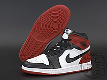 Жіночі кросівки Air Jordan 1 Retro High Black Toe White/Varsity Red 575441-184, фото 6