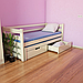 Ліжко дитяче дерев'яне Соня з додатковим спальним місцем (масив бука), фото 2